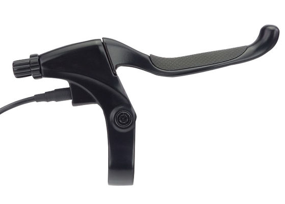 Czarny rower elektryczny Części zamienne Dźwignia hamulca ze stopu gumowego Przełącznik mechaniczny